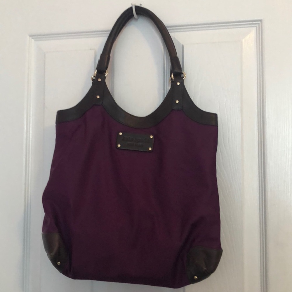 Purple Nylon Kate Spade Tote
